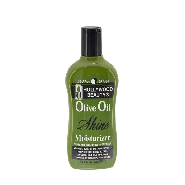 Hollywood Beauty Olive Oil Moist & Shine Moisturizing Hair Lotion, 12 oz (Pack of 4)