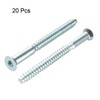 sourcing map Furniture Confirmat Screw 7x85mm Hex Socket Wood Screws
