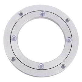 ochun Rotating Table Round Shelf Aluminum Alloy Rotating Turntable Smooth Rotating Plate for Tabletop Display Turntable (8 inch x 8.5 mm)