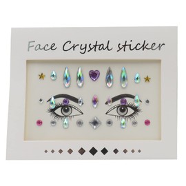 Lunali Face Seal, Heart, Moon, Drops, Stars, Crystal, Glitter, Nail Sticker, Deco Makeup, Face Decoration, Decorative Parts (TypeA)