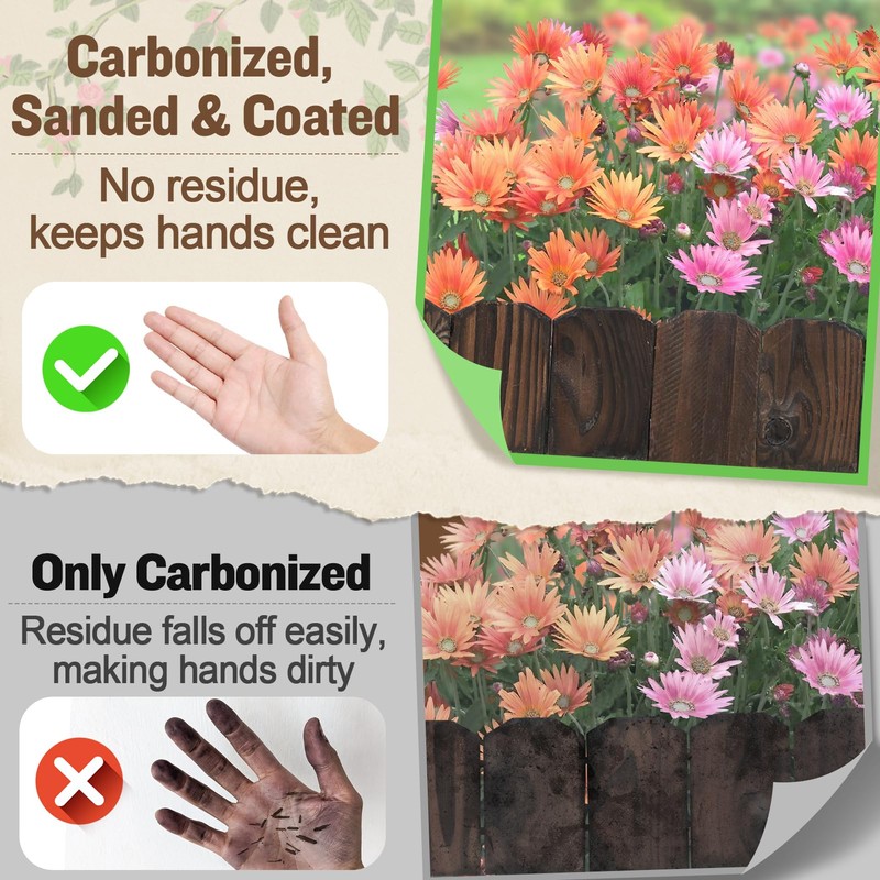 9.6ft L x 3.9in H Landscape Edging - 3 Packs