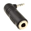 kenable 6.35mm Jack Socket to Right Angled 3.5mm Stereo Jack