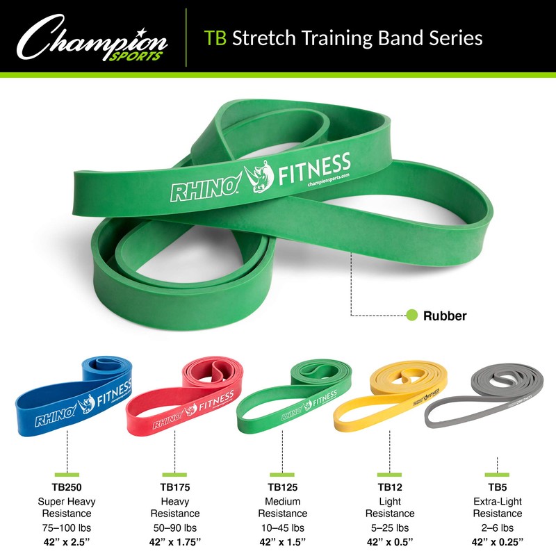 Champion Sports Stretch training band (1.75 inches).