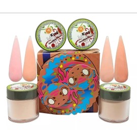 Mc Nails Colección 4 Polvos Acrílicos Nude Maquillaje. Uñas. Mc Nails