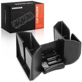 A-Premium Cup Holder Compatible with Lexus GS300 2006, GS350 2007-2011, GS430 2006-2007, GS450h 2007-2011, GS460 2008-2011, Center Console, Black, Replace# 5561830040, 5561830040B2