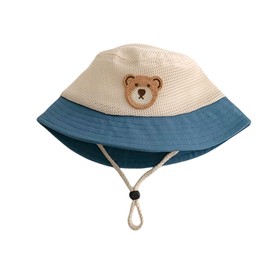 Baby Sun Hat, Toddler Beach Hat with Wide Brim, Children's Summer Hat, Beach Hat for Girls and Boys, blue
