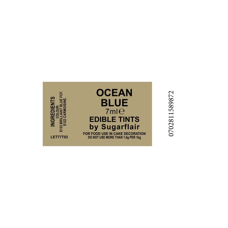 2 x Sugarflair Ocean Blue Edible Blossom Tints Food Colour