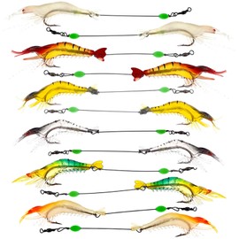 Fine jade2 Prepared Soft Shrimp Bait Set Soft Luminous Shrimp Bait Fishing Accessories for Fresh and Saltwater for Outdoor Fishing