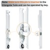 T-HAKEN Sliding Glass Door Handle Set | 6‑5/8″ Hole‑Center, Flush‑Mount