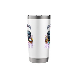 Funny Easter Egg Hunt Security Gorilla with Bunny Ears Stainless Steel Insulated Tumbler