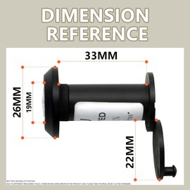 Bwintech 1 Pcs UL Listed Fire Proof Door viewer,Solid Brass 200 Degree,14mm Diameter 35-60mm Length, Black Finishing,with viewer Cover