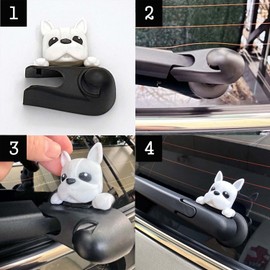 3D OM Rear Wiper Cover Deco-Bulldog, Mini Copper(F55,F56), Stylish 3D Printing Plastic (eco PLA)