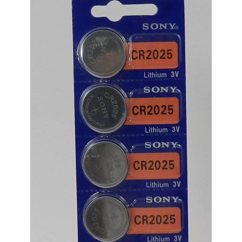 SONY CR2025 LITHIUM 3V BATTERY 4 Pcs