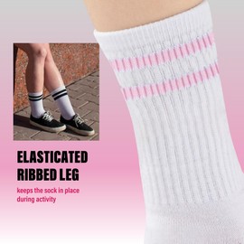 The Essentials Wardrobe Girls TEW 8 Pack Sports Ankle Socks - UK 9-12/EU 27-31 - White
