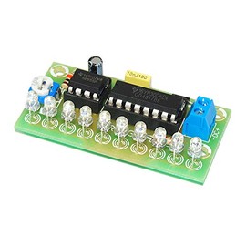 ArliKits AR193/B LED Light Effect Running Light - Blue Soldering Kit for Learning Knight Rider Effect with Trim Potentiometer, Green