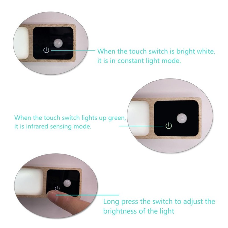35 LED Motion Sensor Cabinet Light Rechargeable Night Light Touch
