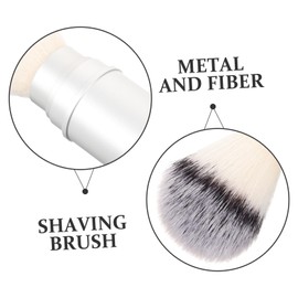 SAFIGLE Men Travel Shave Brush Lightweight Portable Beard Brush for Gentlemen Durable Hair Grooming Tool for Home and Salon Use present for Dads and Friends
