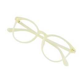 VisionGlobal Blue Light Blocking Glasses for Women/Men, Anti Eyestrain, Computer Reading, TV Glasses, Stylish Square Frame, Anti Glare (Yellow, 6.00 Magnification)