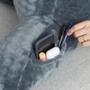 UGEYAO Reading Pillows for Sitting in Bed Kids/Teens/Adults, Velvet Back