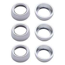 United Pacific 40893 - Toggle Switch Cover - Chrome Plastic Toggle Switch Nut Cover For Freightliner (Card Of 6)