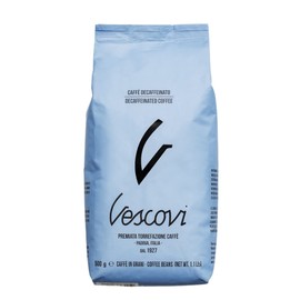 V Vescovi Decaffeinated Espresso Beans | Premium Decaf Italian Espresso Beans | Medium Roast | 1.1 lb/500g