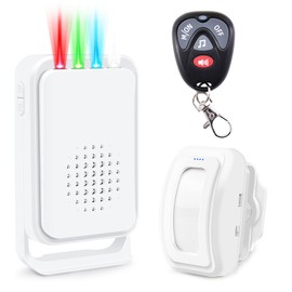 KCMYTONER Wireless Motion Sensor Door Chime,Doorway Motion Sensor Alarm,Door Chime for Business When Entering,Wireless Door Chime,Doorbells with 32 Different Melodies for Business(1PK+1Remote)