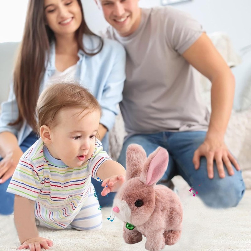 Bouncing Rabbit, Bouncing Rabbit Toy, Talking Rabbit, Rabbit Cuddly Toy,