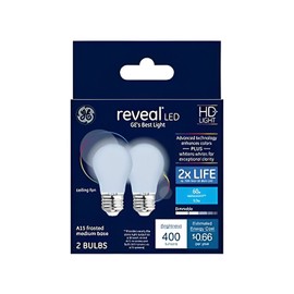 GE Reveal 60-Watt EQ A15 Color-Enhancin