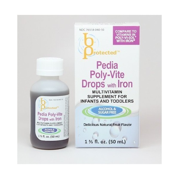3 Pack Pedia Poly-Vite with Iron 50 mL