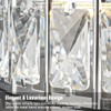 Lxybcce Crystal Ceiling Light Fixture, Modern Chrome Crystal Chandelier, Small