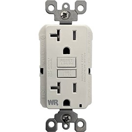 Blue Sea Systems Marine Grade Dual GFCI Receptacle, 125V AC, 20A, White, 1698