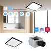 Tech Drive Bathroom Exhaust Fan with Light,80CFM 1.5Sone,Super Quiet Bathroom