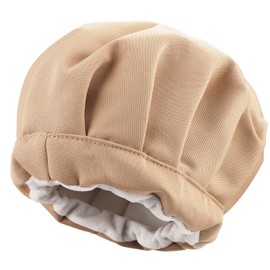 PEUTIER Castor Oil Hat, Elastic Pack Wrap for Hair Cotton Hat-Shaped Castor Oil Wrap for Women Men (Khaki)