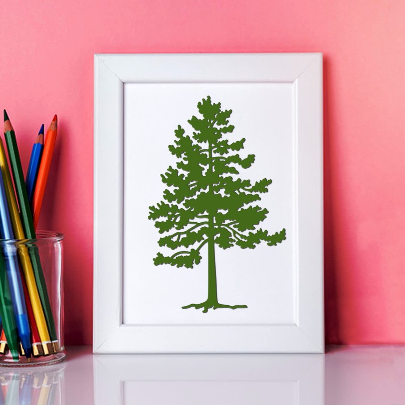 GLOBLELAND Trees Metal Cutting Dies Tree Shadow Cutting Dies Forest