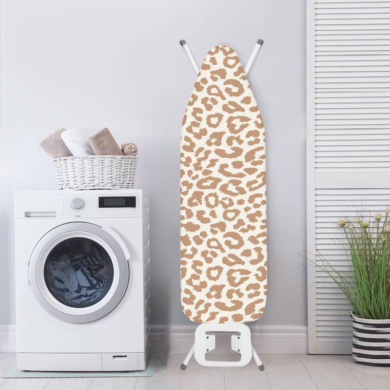 Annejudy Leopard Ironing Board Cover and Pad Standard Size Easy