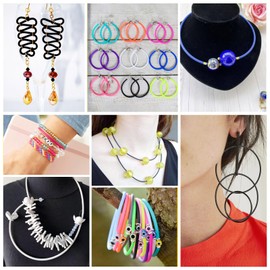 Craftdady 32.8 Yard Hollow Pipe Rubber Cords for Bracelet Making 2 mm Tubing Barber Cords for Knitting PVC Tubular Rubber Cord for Necklace Jewelry Making DIY Craft