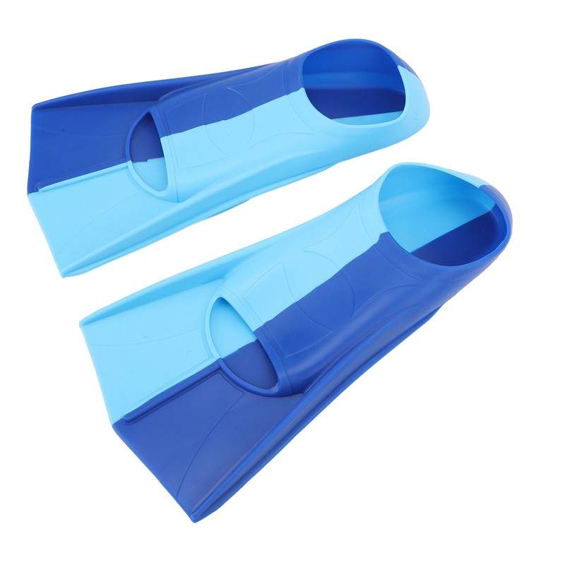 2pcs Swim Fins 2 Colour Blue Silicone Anti Slip Swimming
