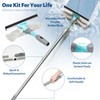 3-in-1 Detachable Broom and Mop Set Combo for House Cleaning,
