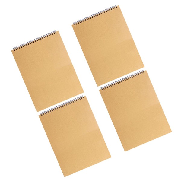 Operitacx 4pcs Sketching Paper Drawing Notebook Wire Bound Book Pad