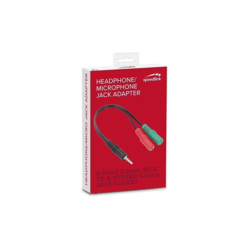 Speedlink Headset Adapter HQ 4-Pin 3.5 mm Jack Plug to
