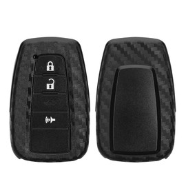 kwmobile Car Key Case Compatible with Toyota 2-3 Buttons Smart Key Car Key Case - Key Cover Carbon Black