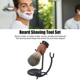 NSXAYIWE Beard Shaving Tool Set, Hair Care Sets for Men, Shaving Brush Stand, Razor Holder, Shaving Soap Bowl, Sharpening Cloth, Beard Brush for Salon
