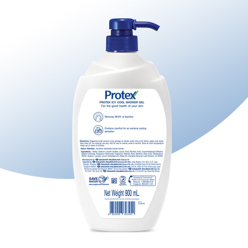 Protex Icy Cool Antibacterial Shower Gel 900ml