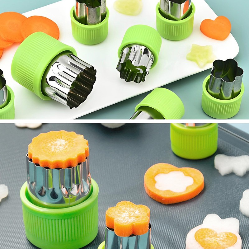 Sandwich Cutters for Children, 12 Pcs Stainless Steel Vegetable Fruit