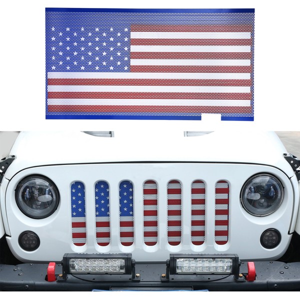 Hooke Road JK Front Grill Mesh Grille Insert Bug Screen
