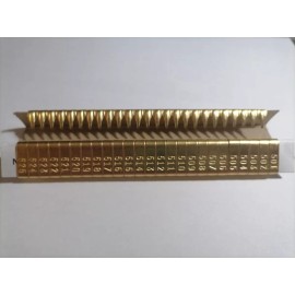 NATIONAL WING BANDS Placas Jiffy 100 Pzas Y Anillos 100 Pzas De Bronce Grabadas