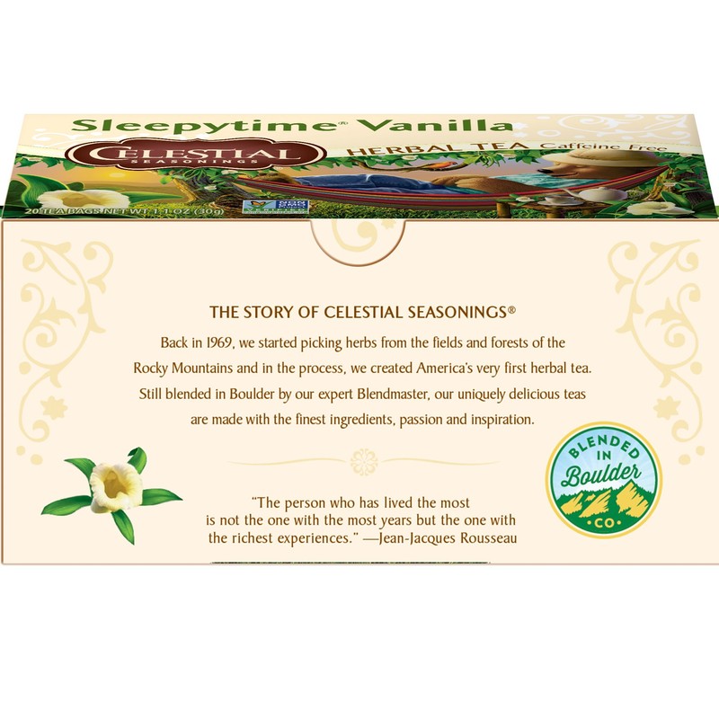 Celestial Seasonings Sleepytime Vanilla Herbal Tea, 20 ct