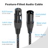 Lrbners 2FT(0.6M) XLR Female to 4 Male Splitter Cable -
