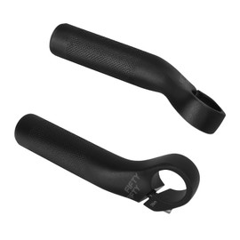 FIFTY-FIFTY Bicycle Handlebar Ends, Bar Ends Bicycle, Aluminium Alloy Handlebar End MTB (110 mm, Black)