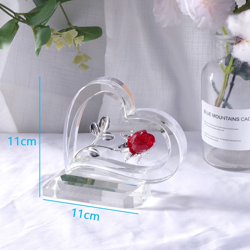 Birthday Gift, Mother, Wife, Girlfriend, Popular [Genuine] K9 Crystal, Heart-shaped